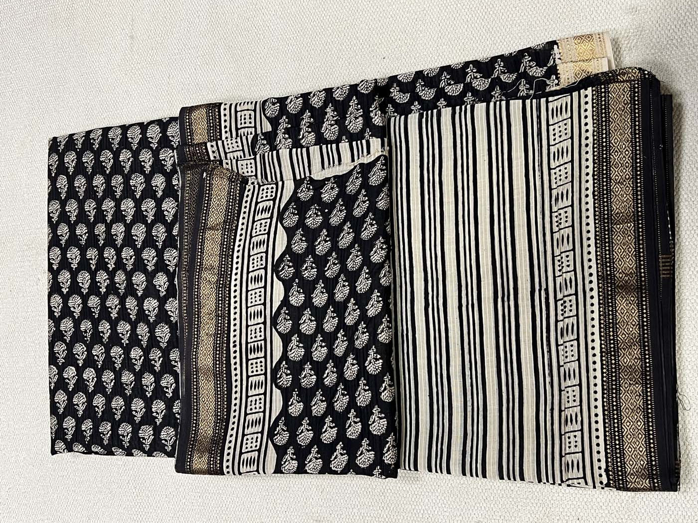 Unstitched Cotton Silk Suit Set