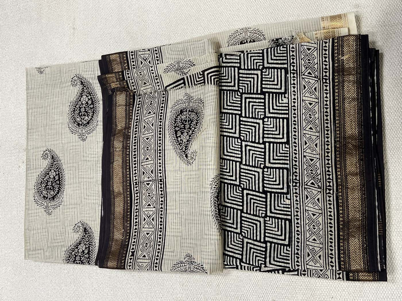 Unstitched Cotton Silk Suit Set