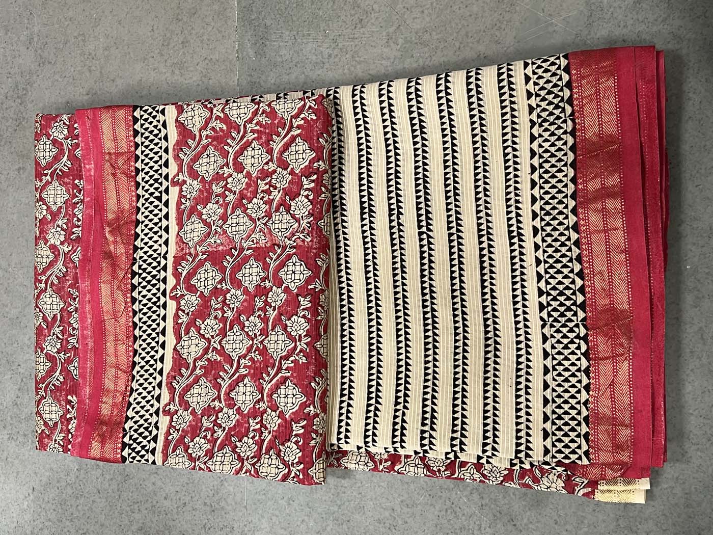 Unstitched Cotton Silk Suit Set