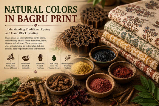 Natural Colors in Bagru Print: Understanding Traditional Dyeing and Hand Block Printing