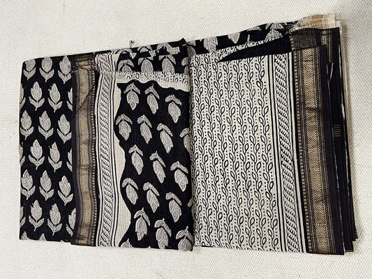 Unstitched Cotton Silk Suit Set