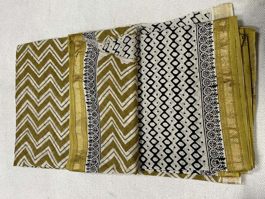 Unstitched Cotton Silk Suit Set