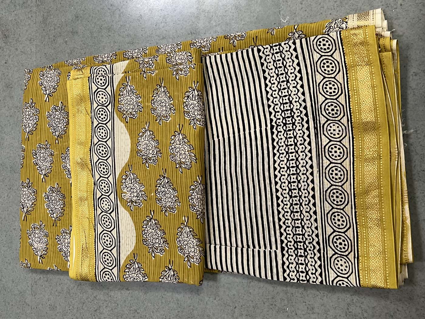 Unstitched Cotton Silk Suit Set