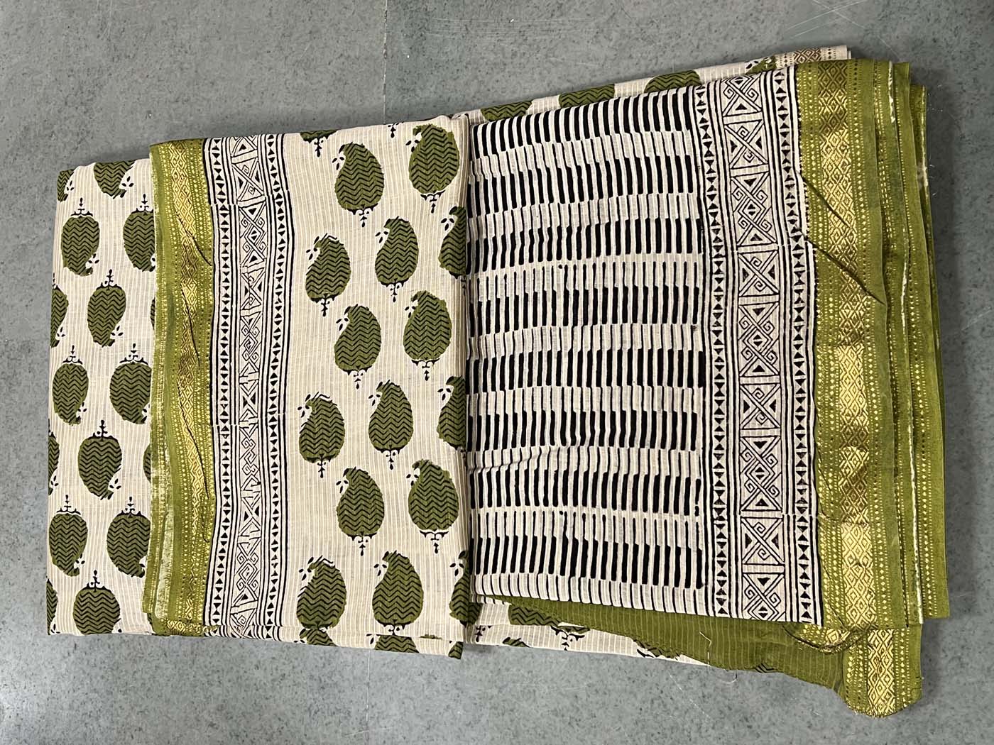 Unstitched Cotton Silk Suit Set