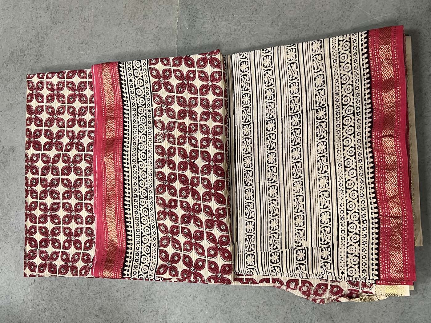 Unstitched Cotton Silk Suit Set